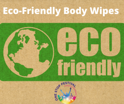 Eco friendly Festival body wipes