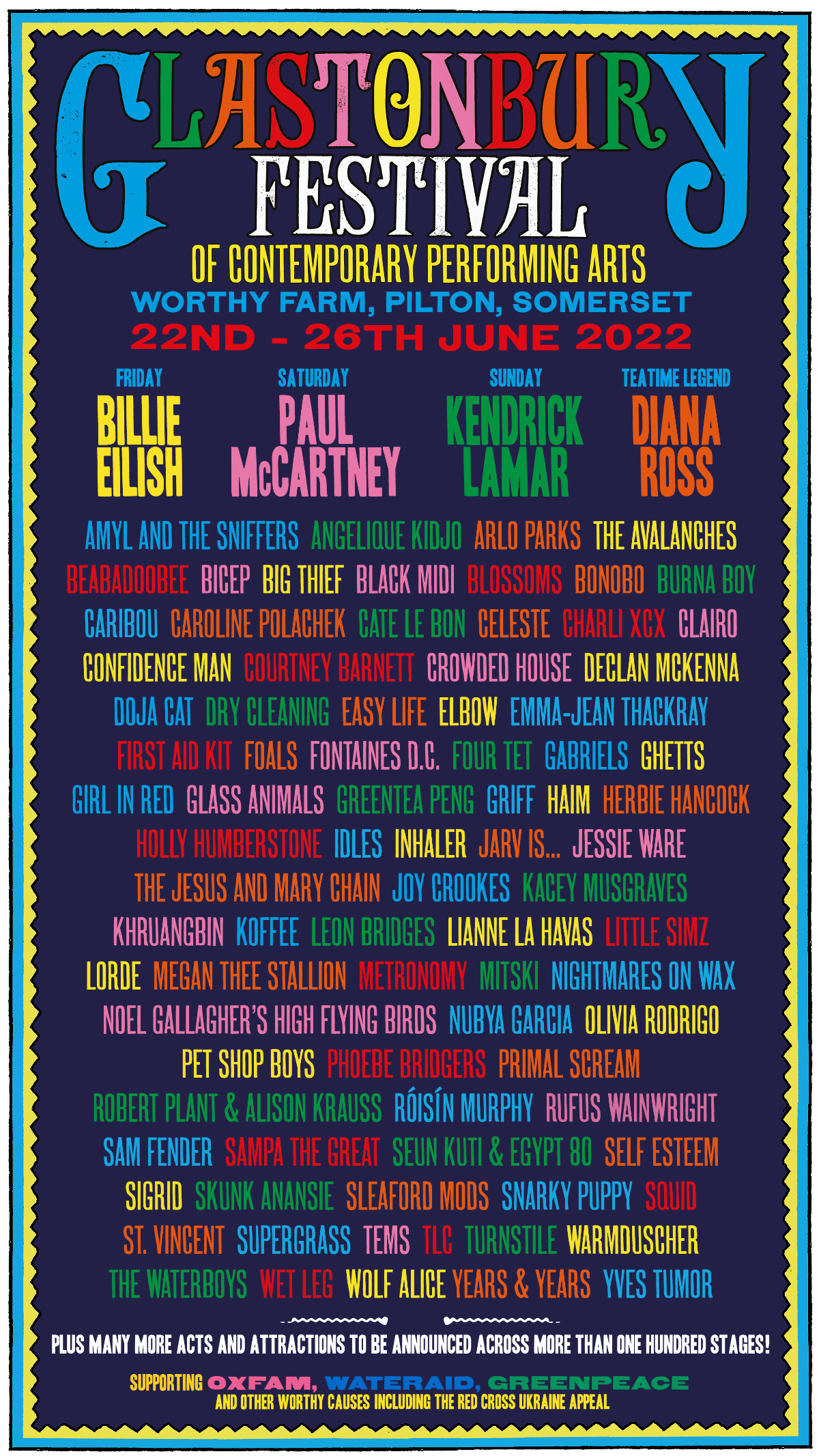 Glastolineup2022 One Stop Festival