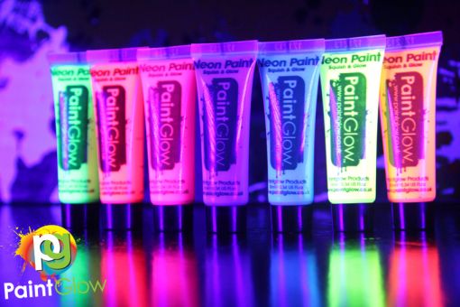 Neon UV Body & Face Paints - Glow in the dark paints